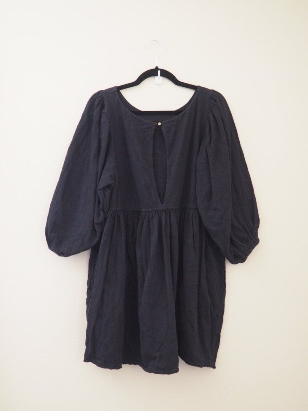 Free People Beach Get Obsessed Black Babydoll Dress sz S - Picture 8 of 9